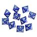 Produktbild Gazechimp 10 Pcs Würfeln Polyedrische Dice Würfel Multi-seitig Würfeln für Dungeons und Dragons Tischspiele - Blau