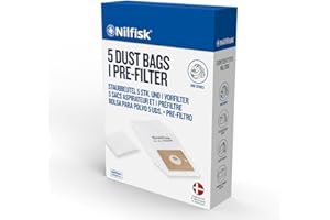 5 Bolsas Aspiradoras Nilfisk One + Pre-filtro - Recambio Original - (78602600)