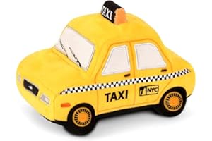 P.L.A.Y. PET LIFESTYLE AND YOU - Peluche de Perro – Canine Commute Collection – Taxi Amarillo de Nueva York.