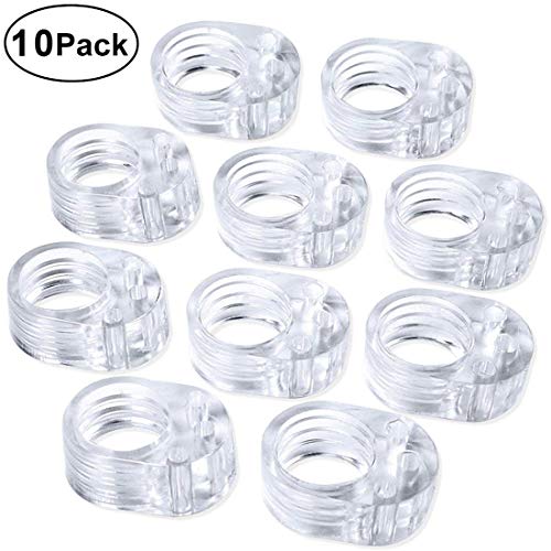 Vanble 10pcs PVC Topes de Puerta Silicona Flexible Ideales para