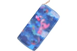 simyron Bambino Portafoglio Bambino Portafoglio Piccoli Personaggi Anime Pelle PU Portafoglio con Cerniera Mini Sveglio della Ragazza Bambino Portafoglio Signore Carino Cartone Animato con Zip