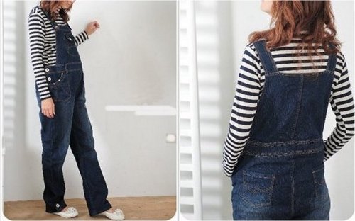 BRAND NEW Denim Maternity Dungarees - UK size 8