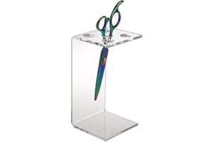 Benkeg Porta Forbici per Capelli - Parrucchiere Professionale Pettine Pettine Forbice per Parrucchiere Pettine Organizzatore Acrilico Trasparente