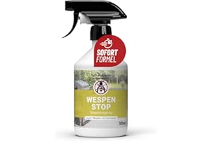 ‎NATURETREND naturetrend Wespen Stop Spray 500ml - Wespenspray für Balkon, Terrasse & Garten I Wespenabwehr für Innen & Außen I Anti Wespen Spray auch gegen Hornissen