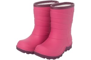 FUNCOO PLUS Mädchen Jungen Winter Warm Fleece gefüttert Gummistiefel Kinder Regen Schneestiefel Gummistiefel 27-38