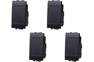 ZOREI 4 Pezzi Deviatore, Compatibile Con Bticino Living Light (Nero)