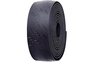 BBB Cycling UltraRibbon Ruban de Guidon | Vélo de Route, Vélo Urbain et VTT | Ruban de Guidon Antidérapant | Bouchons de Guidon Inclus | BHT-15