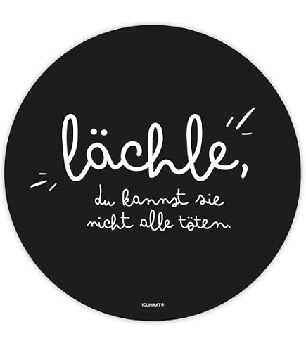 JUNIWORDS Mauspad „Ich Bin Chef“ – Lustiges Design, 23x19 Cm, Rutschfeste Unterseite, Made In Germany