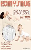 HomySnug Baby Sicherheit Sperren Kindersicherung multifunktionale Baby Sicherheitsschloss für Schubladen und Kleiderschrank – 10 stück - 9