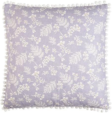 Calm House Lavender Cushion Cover, Cotton, Lilac 45x45x0.1 cm lilac