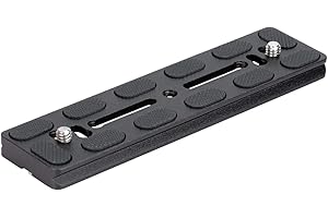 Koolehaoda 150 mm Piastra universale a sgancio rapido con vite da 1/4" per fotocamera, testa a sfera per treppiede, compatibile con morsetto QR Arca Swiss