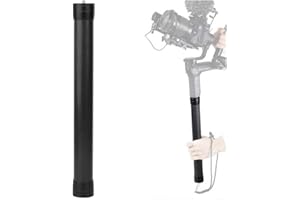GOSHYDA Barra de Extensión Gimbals, Mango Estabilizador de Monopié de 13,8 Pulgadas para DJI Ronin-S/SC/para Zhiyun Crane-2/para WEEBILL 3 LAB/para Smooth 4, para Air/Air2/Cross, para Feiyutech AK4000/AK2000
