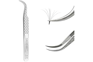 Pęsetaa NAGARAKU Do Przedłużania Rzęs Profesjonalna Precyzyjna Pęsetaa Z Diamentowym Uchwytem Uniwersalna Pęsetaa Twarda, TrwałA, Super Lekka, Profesjonalna, łAtwa Wachlarzowa Pęsetaa Do Rzęs (A-01)