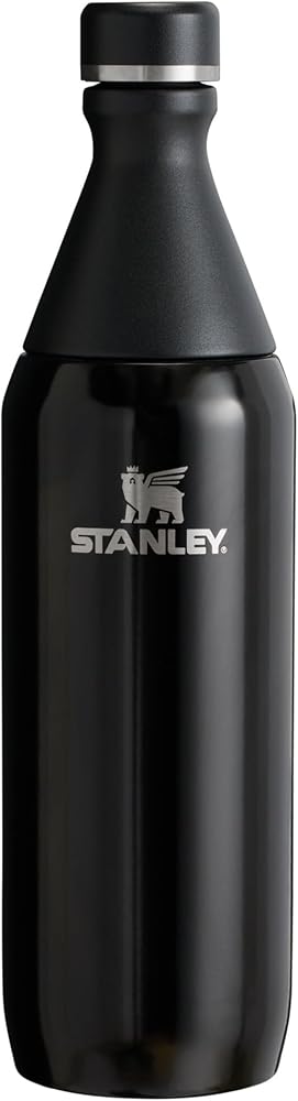 STANLEY All Day Slim Soğuk Su Termosu 0.60 Litre - Siyah | Paslanmaz Çelik | 6 saat soğutur. - 11 saat. Buz soğutmalı, sızdırmaz, BPA içermez, bulaşık makinesinde yıkanabilir