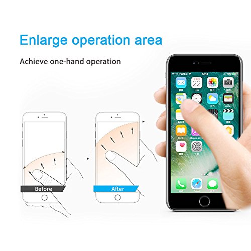 aceyoon Finger Ring Phone Holder Case for iPhone 7 Black 2 Pack Attachable Cell Phone Stand Grip 360 Degree Rotating Kickstand Universal Smartphone Holder Mount Metal for iPhone x 8 7 7 Plus 6 Samsung HTC