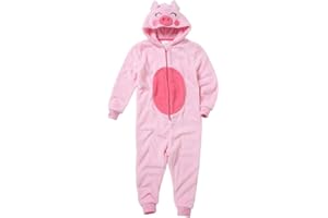 ANIMAL CRAZY ONESIE Animal Crazy Boys Girls Pig Nativity Onesie Fleece Jumpsuit Playsuit UK Seller