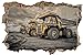 Produktbild Baustelle Kohle Muldenkipper Mega Lkw Wandtattoo Wandsticker Wandaufkleber D1049 Größe 70 cm x 110 cm