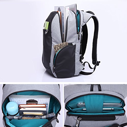 Business Laptop Rucksack mit USB Anschluss Herren Damen Gepolstert Notebook-Rucks  cke bis zu 14 15 6 zoll Laptops   Macbook pro 13 Laptoprucks  cke f