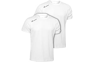 Asioka T-Shirt Technique pour Homme, Sport, Manches Courtes, Mesh | Vêtements de Sport d'été Respirants à séchage Rapide | Idéal pour la Salle de Sport, l'entraînement, Les Loisirs et Le Fitness