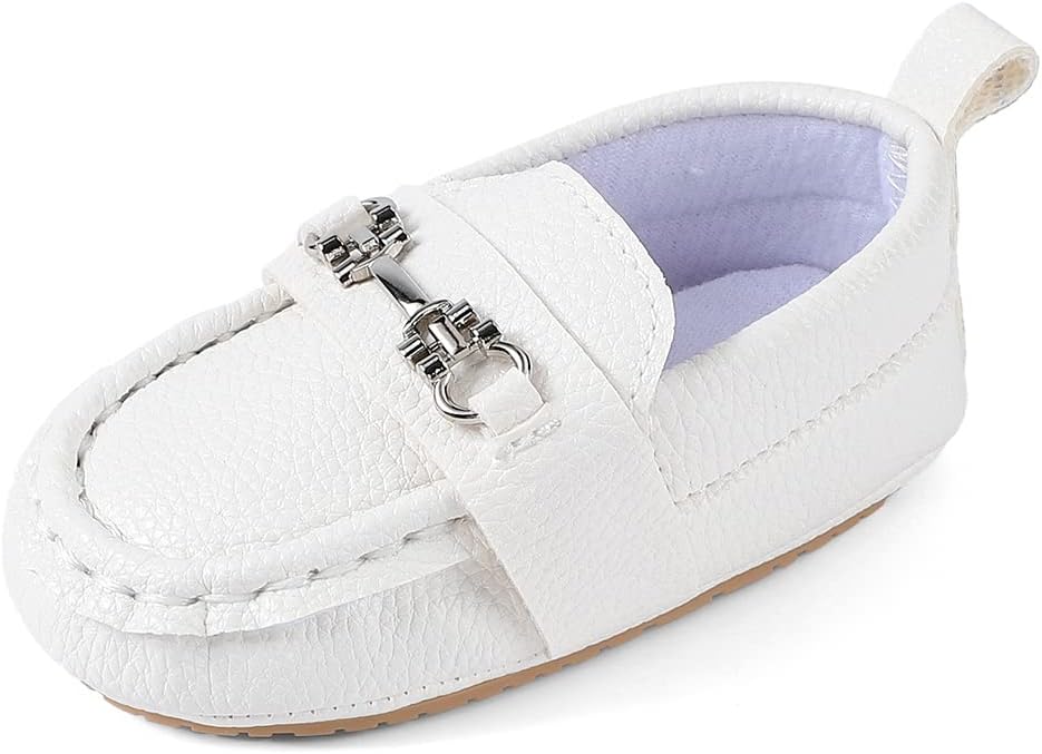MASOCIO Baby Boys Moccasin Shoes Infant First Walking Casual Flats Shoes