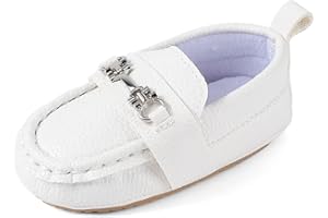 MASOCIO Mocassini Neonato Scarpe Primi Passi Bimbo Scarpine con Suole Morbide Antiscivolo