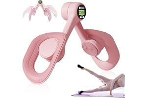 PLLYPE Trenażer ud dla kobiet, przyrząd treningowy dla kobiecych pośladków, trener nóg, prasa do nóg, ud, dna miednicy, wewnętrzny przyrząd do ćwiczeń ud z licznikiem