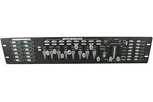 GC GLOBALCOMMERCE Control de luces de disco con efectos DJ, 192 canales DMX 512