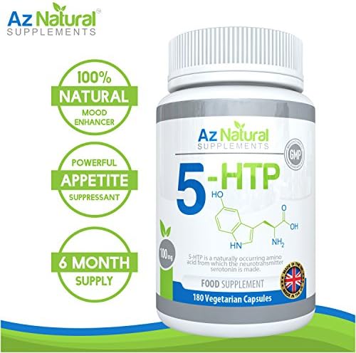 Az Natural Supplements 5HTP 100mg 180 Vegetarian Capsules