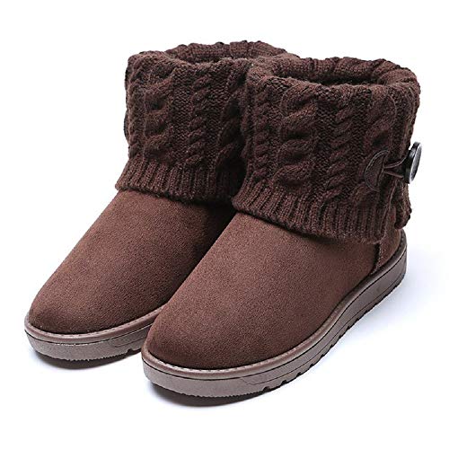 Garatia Mujer Botas De Nieve De Punto Unidas para Mujer 36 EU (tamaño de Etiqueta Asia 37)
