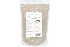Graines de Lin Moulues 1 kg – Riche en Fibres, Protéines et Oméga-3 – Idéal pour Petit-Déjeuner, Boulangerie et Smoothies | KUCHNIA ZDROWIA
