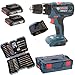 Produktbild Bosch Akku Schlagbohrschrauber GSB 18-2-LI Plus Professional 2 x 2,0AH + AL1820CV in L-Boxx Gr. 2 + Bosch Bitsortiment 43 tlg. inkl. SW 6,8,10