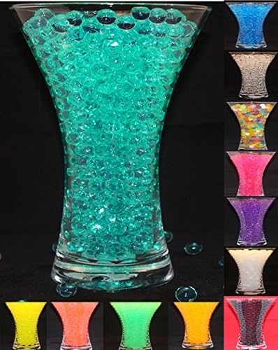 LUXURY WATER CRYSTAL BEADS WEDDING TABLE DECORATIONS CENTREPIECES WATERBEADS DECOR (Turquoise)