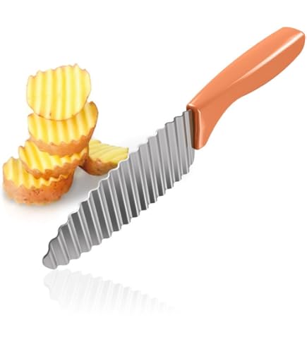 Dragon Creek Crinkle Snijder - Golvend Mes voor Friet, Groente en Fruit