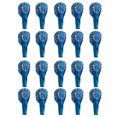 20x Latex Luftballons Geburtstag Ballons Riesenballon Party Deko Nummer Muster - 7