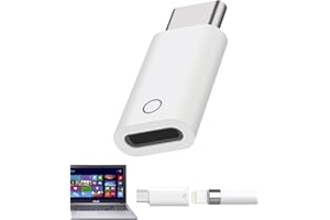 SELURK Adattatore di Ricarica USB-C per Apple Pencil 1ª Generazione, Connettore USB-C Alta Velocità, Compatibile con iPad 10ª Generazione 2022, Facile da Usare, Supporta Ricarica Rapida e Bluetooth