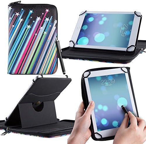 Casezilla Amazon Kindle Fire Hd 7 Tablet Universal EVA Hard Shell Folio Case - Shooting Stars Stripes