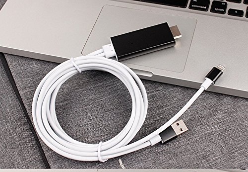 eyeCam EC627 iPhone 6 Lightning auf HDMI-Kabel, vimvip 6.4 ft Lightning MHL zu HDMI Kabel 1080p HDTV Adapter für iPhone 5 5S 6 6S Plus nicht kompatibel iPad mini/air/Pro - 4