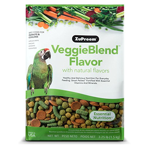 Zupreem veggieblend All Natural Carrot Flavor Medium Large Bird Food 3.25lbs