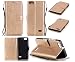 Produktbild Jepson Huawei G Play Mini/ Honor 4C (5,0 Zoll) Hülle, Leadertasche Premium Lederhülle Flip Case im Bookstyle Folio Cover Kartenfächer Magnetverschluss und Standfunktion Leder Schale Etui für Handytasche Schutzhülle Prägung Schmetterling Muster.