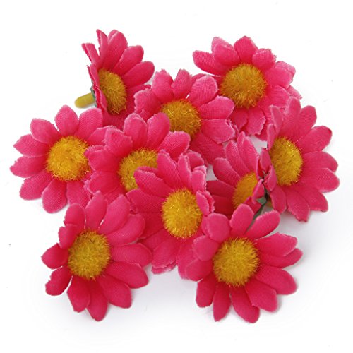 100x Kuenstliche Gerbera Blumen Koe pfe fuer DIY Hochzeit - 7