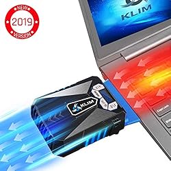 KLIMTM Cool Refroidisseur - PC Ventilo Portable Gamer - Ventilateur Haute Performance pour Refroidissement Rapide - Extracteur d'air Chaud USB - Nouvelle Version 2019 - Bleu