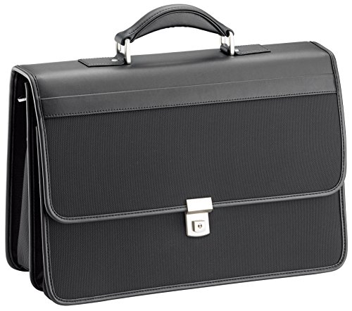 D&N Business Line Aktentasche, 43 cm, 22 Liter, Schwarz