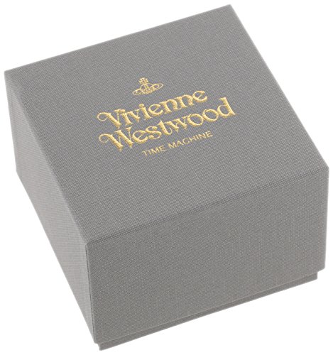 Vivienne Westwood Imperialist II Men's Quartz Watch with Silver Dial Analogue Display and Black Leather Strap VV066SSBK