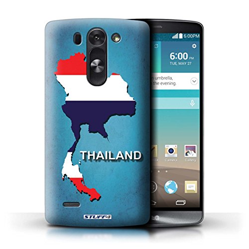 Printed Hard Back Case for LG G3 S (Mini)/D722/Flag Nations collection/Thailand/Thai