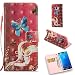 Produktbild Samsung S8 Hülle,Alfort Samsung S8 Schutzhülle, Simulations-Retro-Ledertasche Flip Wallet Lederhülle Elegant Design Premium PU Leder Hohe Qualität Tasche Case Cover Kasten Abdeckung Wallet für Samsung S8 Smartphone Funktion Standfunktion Unterstützte Telefone und Magnetverschluss ( Chaoyang Blue Butterfly )