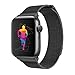 Produktbild Tervoka für Apple Watch Armband 42mm(44mm Series 4), Milanese Schlaufe Edelstahl Smart Watch Armbänder mit einzigartiger Magnetverriegelung für Apple Watch Armband 42mm 44mm Series 4/3/2/1, Schwarz