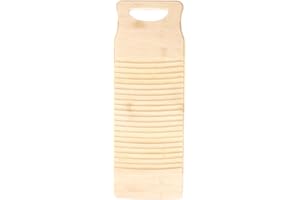 HEMOTON Wood Washboard Anti-slip Laundry Cleaning Board Manual Washing Machine Multi-function Clothes Washing Tool For Kids Shirts Underwear