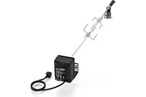 onlyfire BRK-6054 Universal Bbq Rotisserie Kit for Most 2 to 4 Burners Gas Grills, BBQ Cooking Accessories for Grills, 32"-42" x 5/16" Standard Square Spit Rod