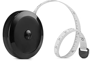 MOUNT TECHON Tape Measure Body Retractable | Double Sided Soft Measuring Tape for Tailors | Body Measurements Sewing Clothes Tailor 60 Inch / 150 cm (WHITE TAPE [SINGLE])