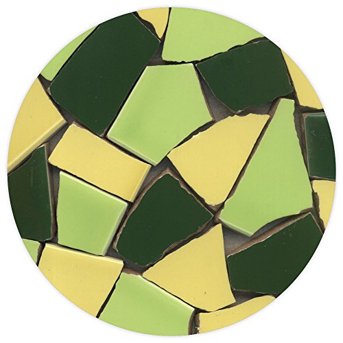 Mosaik Fliesen-Scherben, Bruchmosaik 20-50mm, 2Kg Mix grün, BMXV